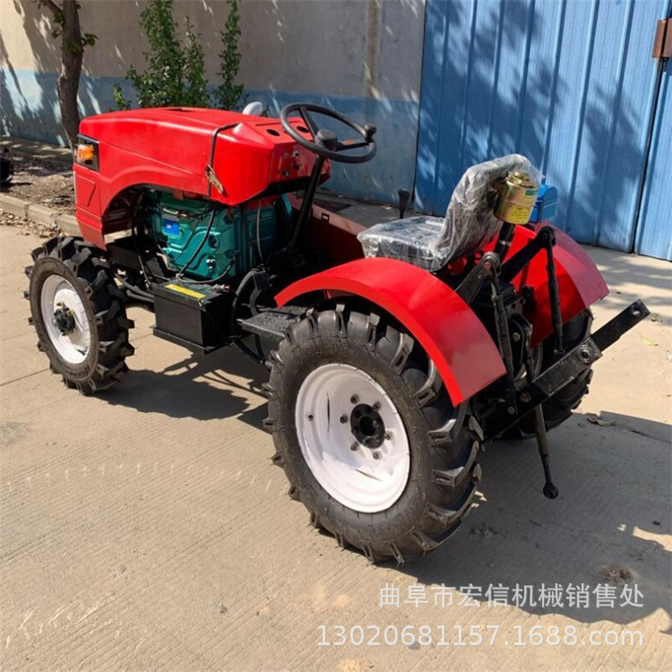 乘坐式农用四轮 大动力爬山王 单杠四轮旋耕