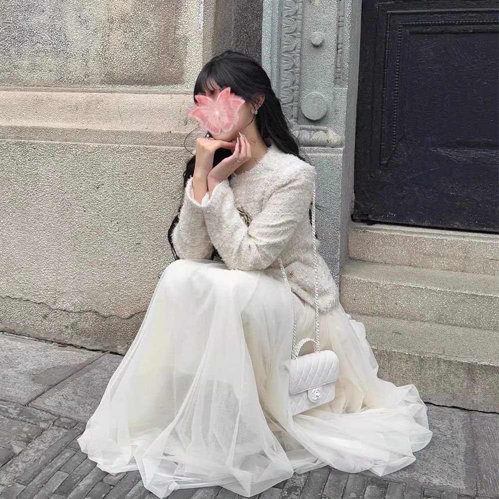 小香风套装女富家千金感