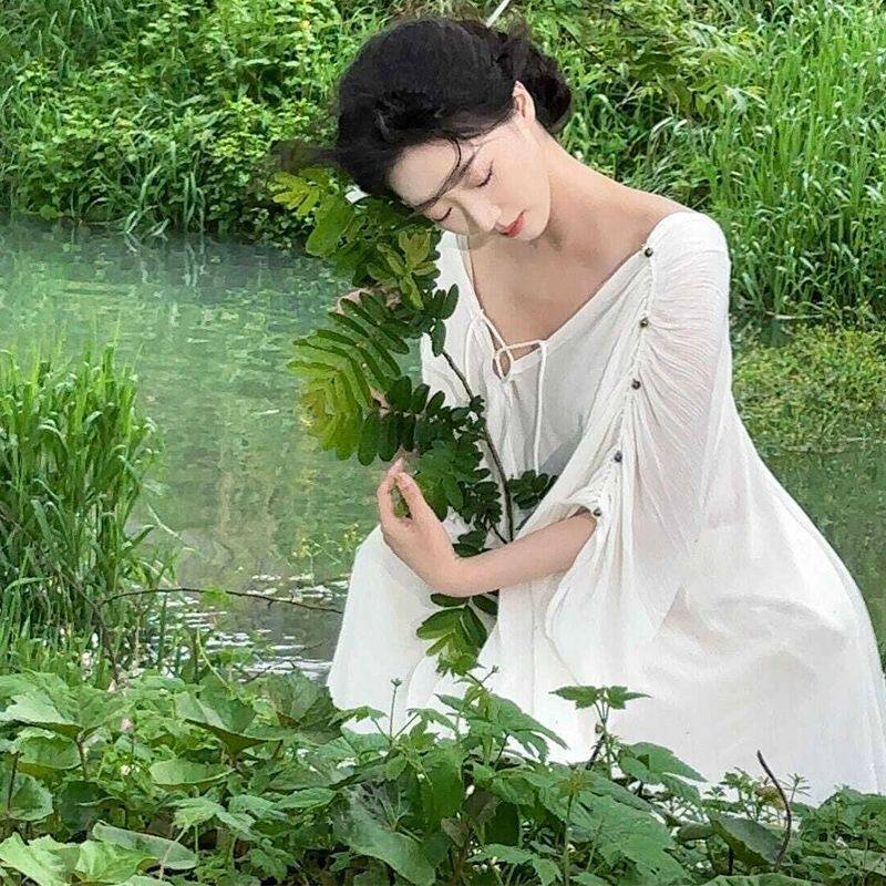 复古禅意清冷感白色肌理