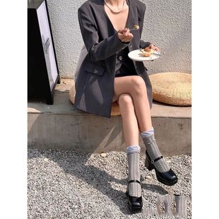 蝴蝶结西装外套马甲高腰别致小众百褶半身裙三件套新款