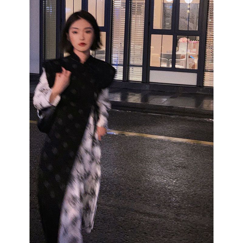 秋别花月两件套不规则气