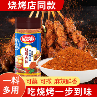尼罗非烧烤大师调料撒烤肉蘸料川味辣椒面家用孜然粉商用组合全套