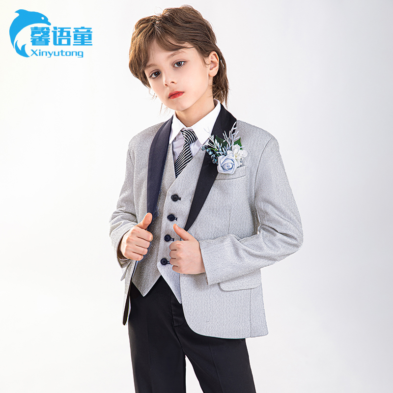 馨语童高档帅气男童西装套装