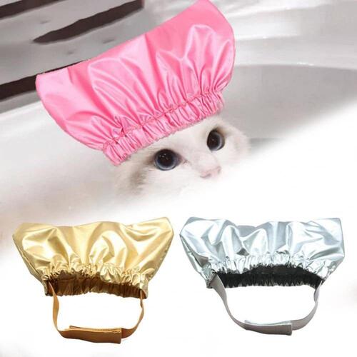 宠物猫咪洗澡浴帽防进水浴帽头套