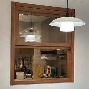 上下推拉窗实木提拉窗玻璃上折窗上翻平移门窗上掀左右推拉折叠窗