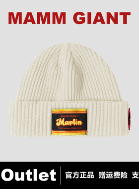 MAMMOUTLET针织帽2025冬季款男女粗线毛线帽百搭冷帽保暖包头帽