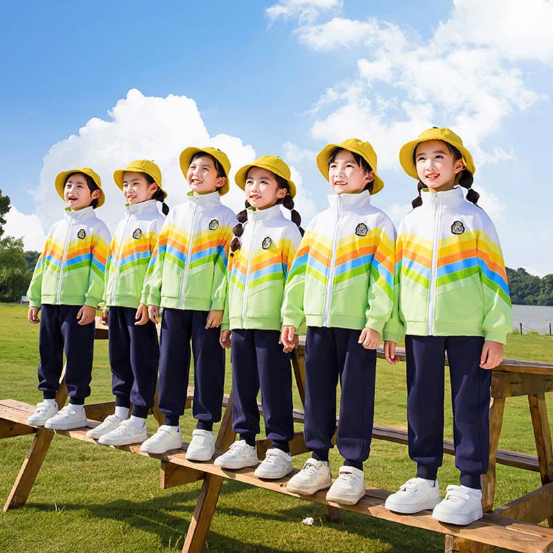 童装小学生班服春秋装儿童校服纯棉套装运动会幼儿园园服两件套