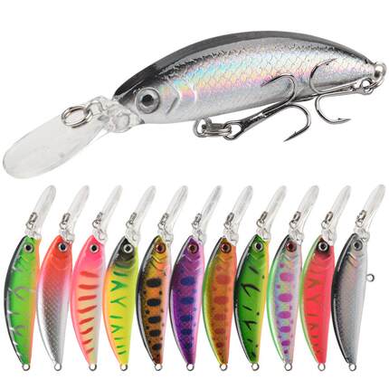 长舌板沉水米诺路亚饵 7cm/6g 深潜水盗墓米诺淡水钓鳜鱼翘嘴