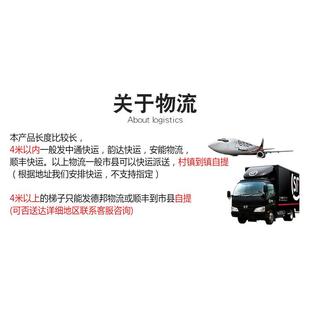 0J0加厚铝合金家用梯一字梯阁楼爬梯工程梯直梯单梯2米2.5米3.5米