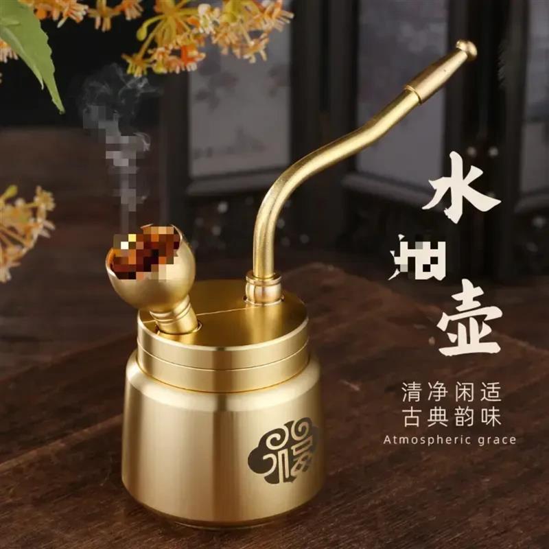 2正品可清洗可拆卸黄铜过滤粗中细用摆件纯铜火机配件烟斗