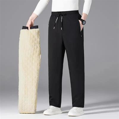 顺鑫优品集好保暖冬季主推新款厚羊羔绒加棉加绒运动休闲保暖长裤