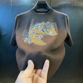 马到成功设计师款 针织衫 秋冬男士 YANS轻奢男装 圆领百搭短袖 T恤