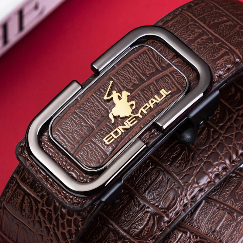 进说轻奢专柜 时n尚新款男士腰带高档内穿鳄鱼纹自动扣皮带