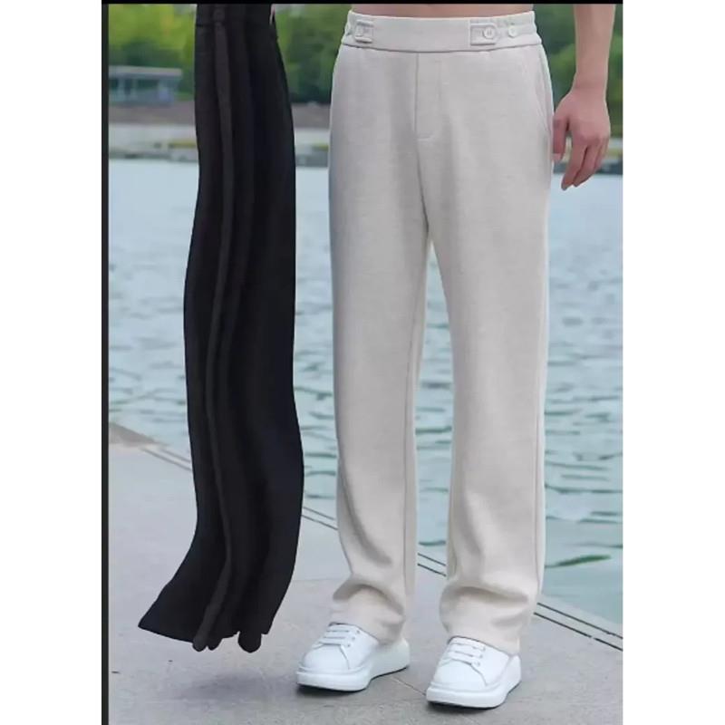 焱商轻奢内a搭秋季男款直t筒裤大码男士休闲时尚百搭欧货直筒裤子