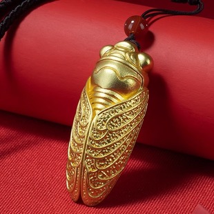 《一鸣惊人》桌面铜摆件装饰品 金蝉手把件 家居装饰品礼物