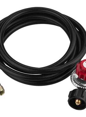 北美用带手轮可调节耐燃气减压装置0-20PSI调压器4ft适用手轮调压