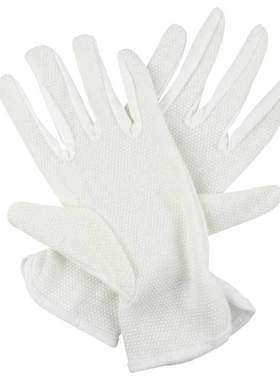 汉盾 HD-GP5509 纯棉舒适耐磨防滑点塑防滑白色礼仪手套 30g