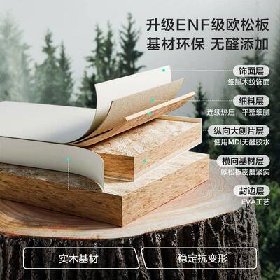 家用卧室简衣柜板现77797代实木欧松衣橱分段式储物柜加深加厚白