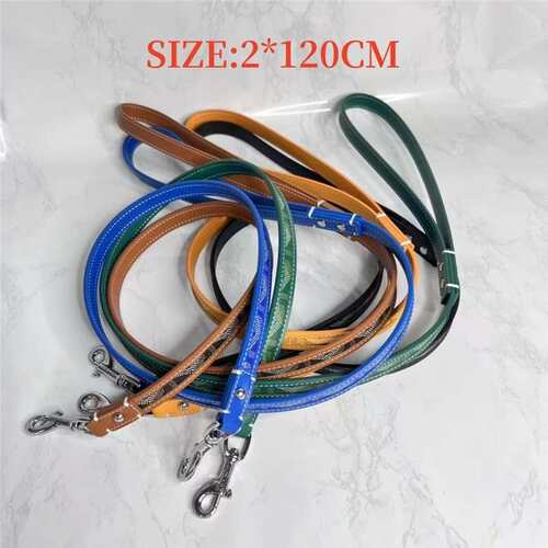 狗狗牵狗引绳GOARD宠物狗扣皮绳中小型犬狗链遛绳79803防牙脱反Y