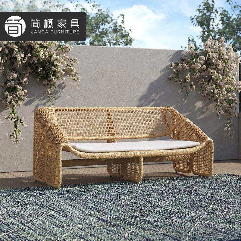 别墅露台藤编沙组合924庭院花园三台件套懒人发沙发民椅宿阳沙发,住宅家具,户外沙发,淘宝优惠券,粉丝福利购,淘宝优惠卷
