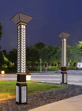 灯庭院灯景防观灯户外灯led5方形柱米.米水公园小区01道路庭院灯