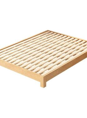 榻无床头床架实木榻米小户架型家用实木65521床酒店床民宿排骨双