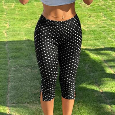 3-Pack High-Waisted Slim Fit Split Seven-Eighths Leggings
