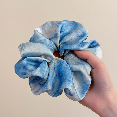 复古褶皱氛围感大肠发圈