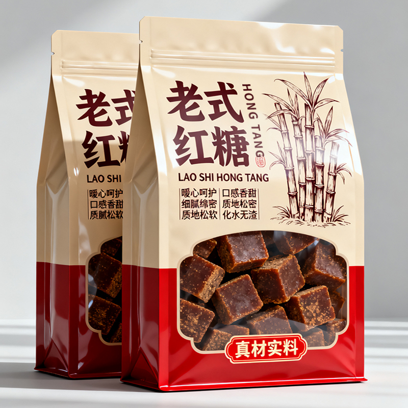 云南正宗老式黑红糖块大姨妈产妇月子老式红糖泡水喝冲饮煲汤气血