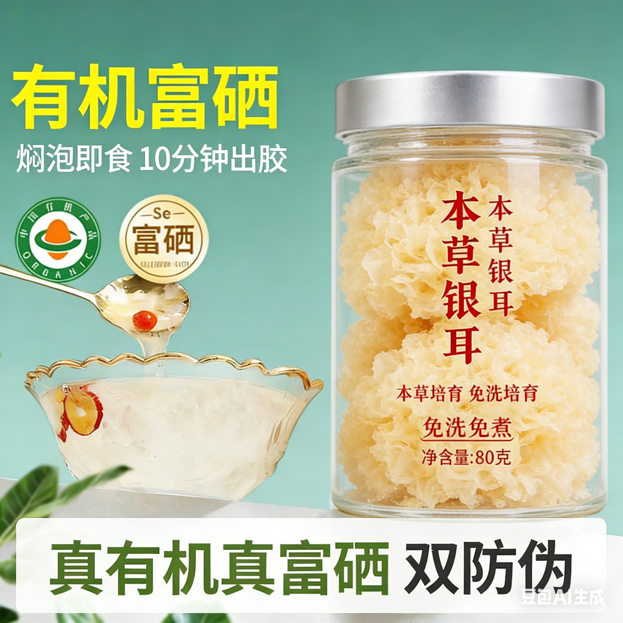 本草银耳易出胶干货福建无硫孕妇白木耳莲子羹即食冲泡软糯雪耳,粮油调味/速食/干货/烘焙,银耳/冻干银耳及银耳制品,淘宝优惠券,粉丝福利购,淘宝优惠卷