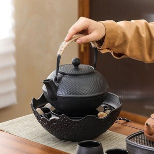 陶瓷茶壶烧水泡茶壶专用碳火炉电陶炉器具围炉煮茶全套 煮茶壶日式