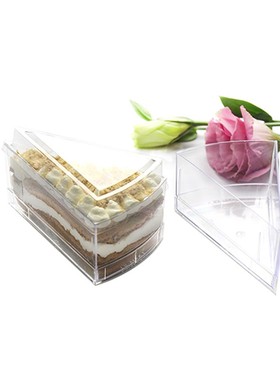 CH48三角形慕斯杯木糠杯甜品台蛋糕提拉米苏杯透明塑料布丁果冻杯