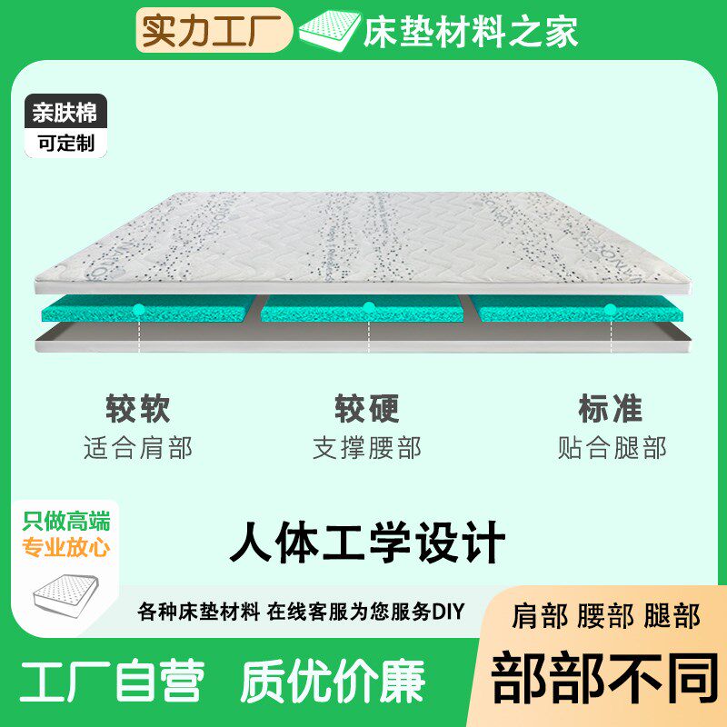 Fdd纤梦维poe透气空气纤维高分子绿色抑菌床垫4D可水洗出口转内销