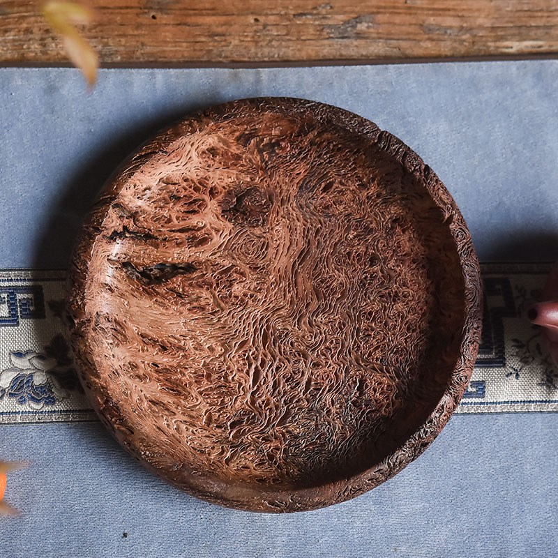 实木茶壶底座茶具紫砂壶承茶壶架圆形养壶垫托茶道茶具隔热配件