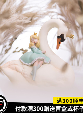 可米生活白夜童话天鹅白雪公主艺术家创意轻奢装饰摆件新婚礼物