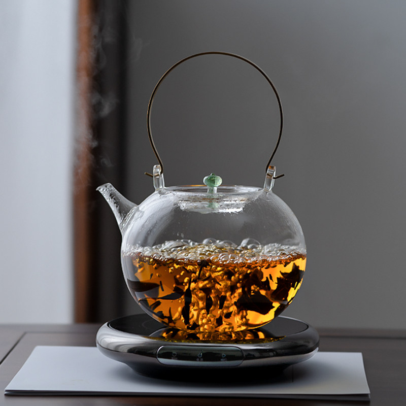 围炉黑晶炉煮茶壶2026新款高端大容量高硼硅玻璃烧水壶泡茶专用
