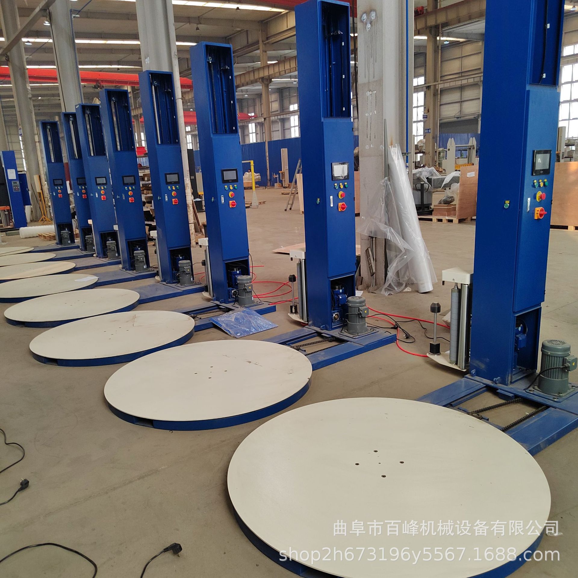 全自动裹包机 预拉伸薄膜缠绕机缠绕膜包装机 圆盘缠绕机