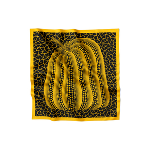 草间弥生南瓜波点油画文艺仿真丝小方巾丝巾领巾头巾发带围巾女