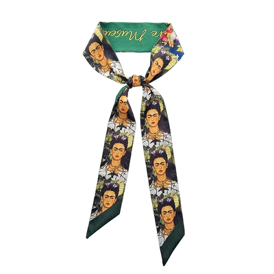 弗里达油画绑包包手柄丝巾绑耳机