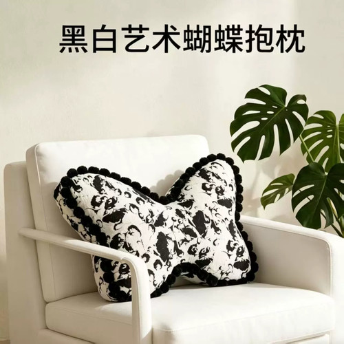 法式复古蝴蝶床头靠背飘窗柔软舒适客厅抱枕卧室沙发靠垫腰枕装饰