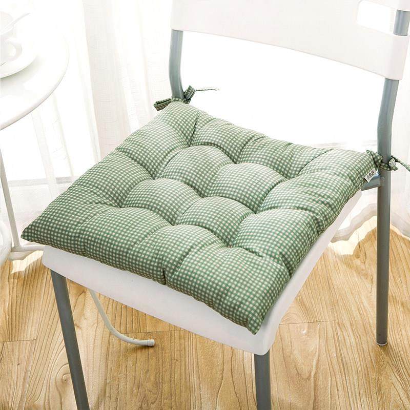 清新田园绿色小格加厚坐垫椅垫汽车办公室学生屁垫座垫子汽车四季,居家布艺,椅垫,淘宝优惠券,粉丝福利购,淘宝优惠卷
