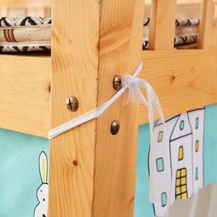 富俪姿子母床蚊帐上下铺学生宿舍双层书架老式无需支架防尘顶家用