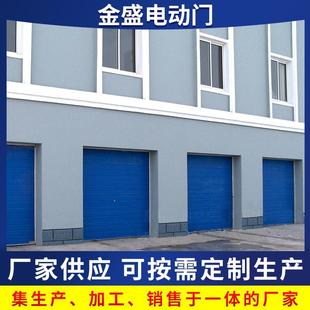 不锈钢防火卷闸门双层静音铝合金电动卷帘门遥控自动家别墅车库门