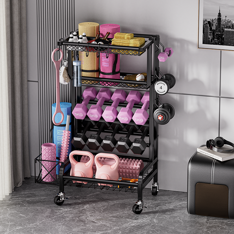 健身器材收纳架家用泡沫轴瑜伽垫收纳筐哑铃置物架运动器械收纳篮,收纳整理,运动器材收纳用具,淘宝优惠券,粉丝福利购,淘宝优惠卷
