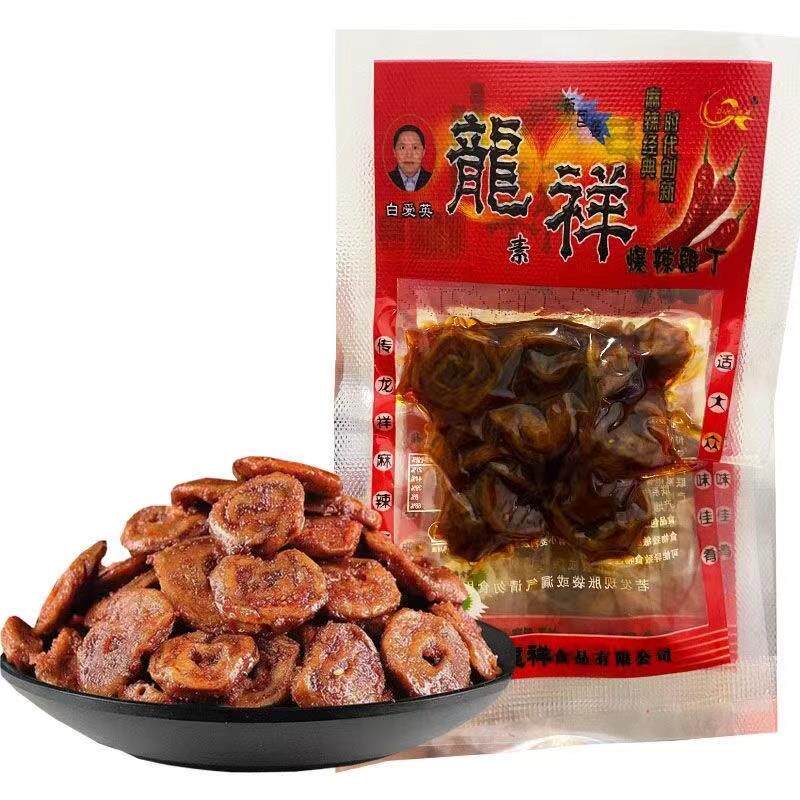 龙翔素爆辣鸡丁辣条8090后校园怀旧素肠麻辣零食追剧分享小吃整箱图片