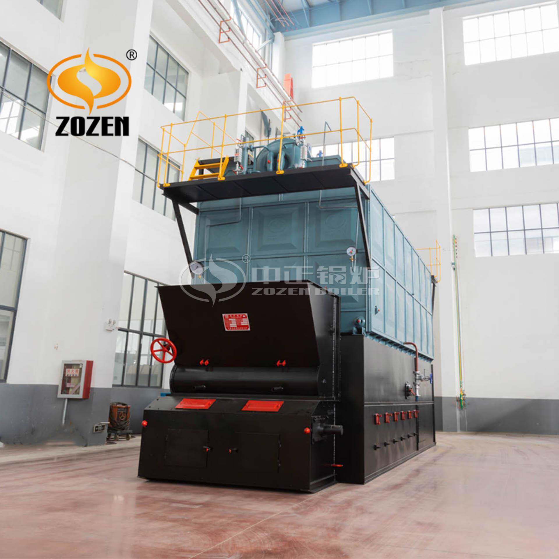 中正SZL双锅筒生物质锅炉 燃煤热水锅炉 组装全自动锅炉节能
