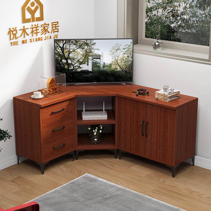 简约现代转角电视柜墙角多层设计小户型转角组合多功能环保收纳柜