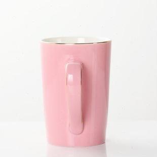杯子陶瓷定制马克杯带盖勺潮流少女情侣喝水杯家用咖啡杯 创意个性