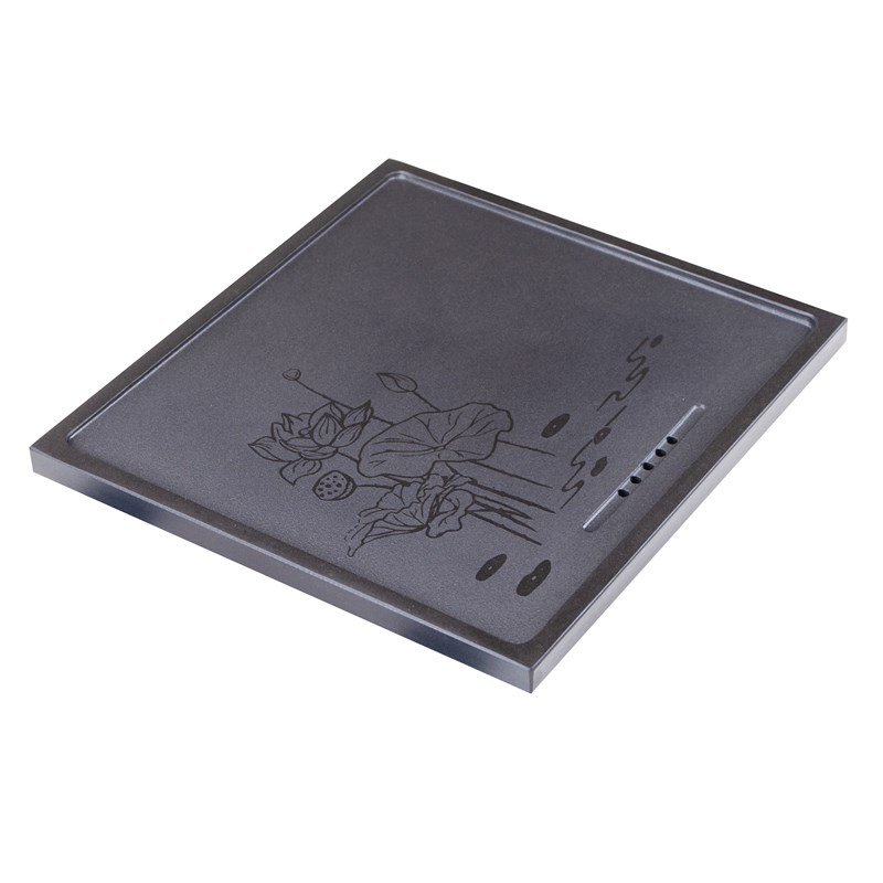 乌金石茶盘整块定制尺寸家用茶桌简约嵌入式石材盖板配件茶台面板