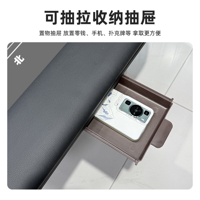 掼蛋专用软包静音棋牌桌大四方可折叠桌子扑克麻将打牌比赛掼蛋桌